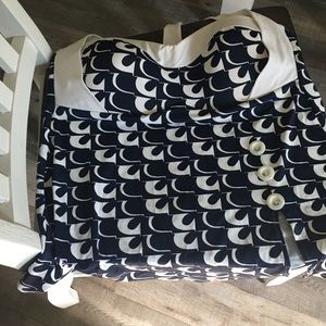 New tankini. Never worn blue and cream.